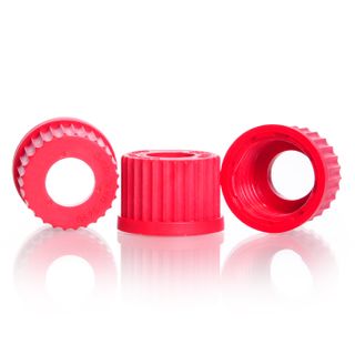 Cap Screw PBT with Aperture GL25 Red DURAN - 15mm Aperture