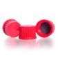 Cap Screw PBT GL25 Red DURAN - PTFE Coated Silicone Seal