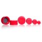 Cap Screw PBT GL25 Red DURAN - PTFE Coated Silicone Seal