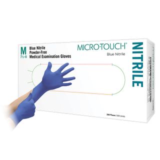 Glove Nitrile MICROTOUCH Blue Medium
