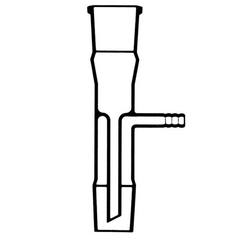 Adapter Receiver Straight 14/23, 14/23 - Vacuum Side Arm 8mm