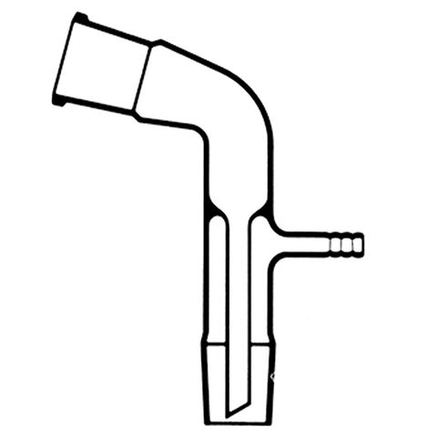 Adapter Receiver 105 Degree Angle 19/26, 19/26 - Vacuum Side Arm 8mm