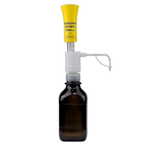 Dispenser Bottle Top OPTIFIX Basic 5-30mL - 0.5mL Graduations