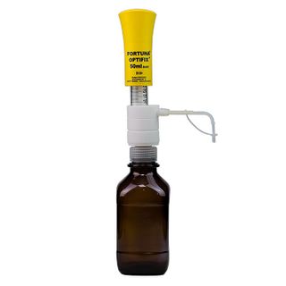 Dispenser Bottle Top OPTIFIX Basic 10-50mL - 1mL Graduations
