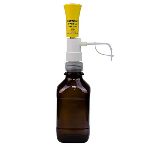 Dispenser Bottle Top OPTIFIX Solvent 1-5mL - 0.1mL Graduations