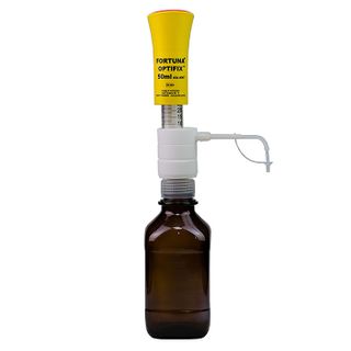 Dispenser Bottle Top OPTIFIX Solvent 10-50mL - 1mL Graduations