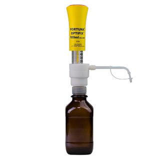 Dispenser Bottle Top OPTIFIX Solvent 20-100mL - 2mL Graduations