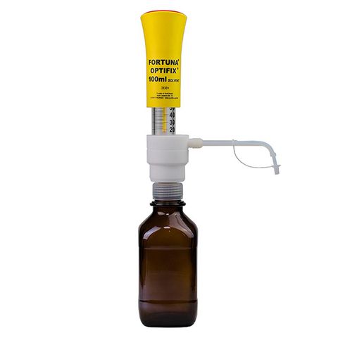 Dispenser Bottle Top OPTIFIX Solvent 20-100mL - 2mL Graduations