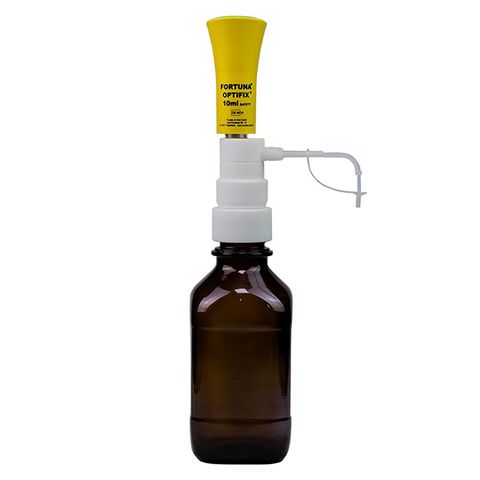 Dispenser Bottle Top OPTIFIX Safety 2-10mL - 0.2mL Graduations