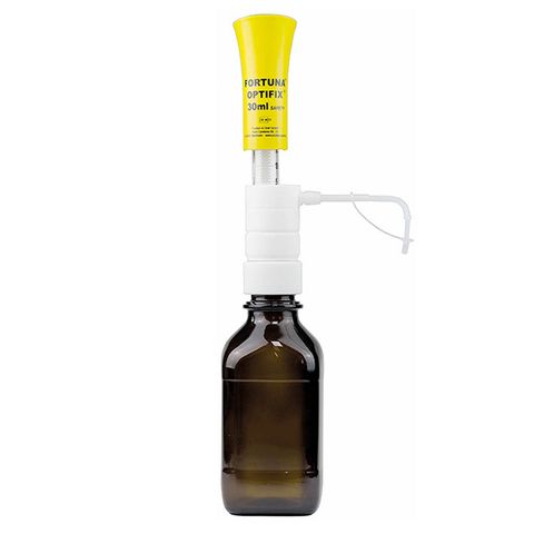 Dispenser Bottle Top OPTIFIX Safety 5-30mL - 0.5mL Graduations