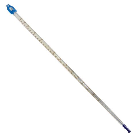 Thermometer B/S -10/110c x 1c 305mm - Blue Spirit - White Back - Total Immersion