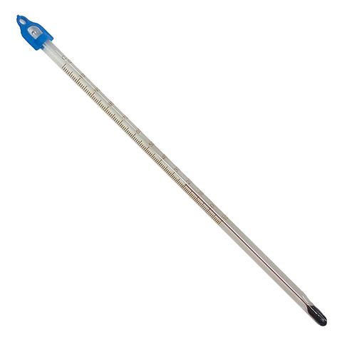 Thermometer R/S -10/110c x 1c 205mm - Red Spirit - White Back - Total Immersion