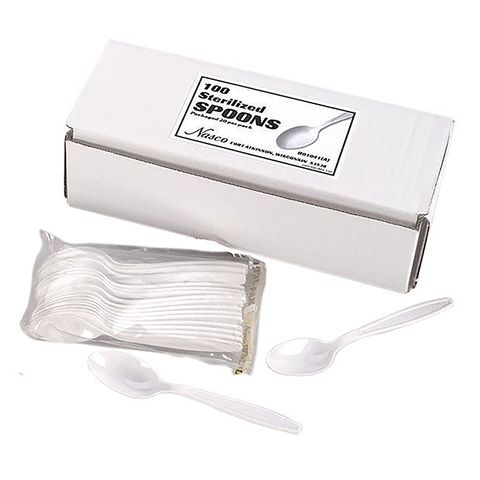 Spoon Disposable 15cm - Packed 20 per bag - Sterilised