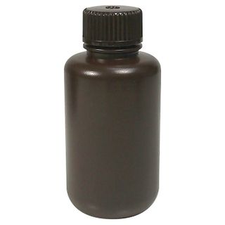 Bottle Round HDPE N/N 100mL Amber