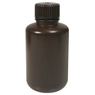 Bottle Round HDPE N/N 125mL Amber