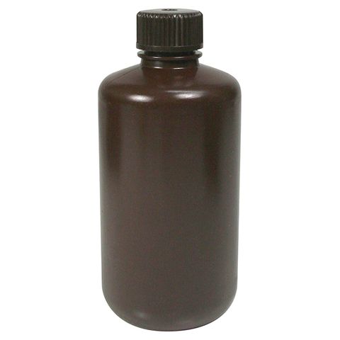 Bottle Round HDPE N/N 250mL Amber