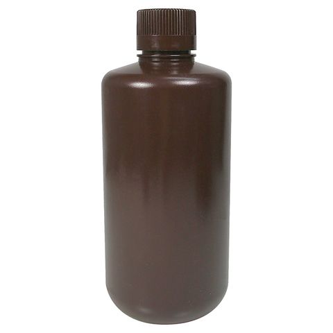 Bottle Round HDPE N/N 1,000mL Amber
