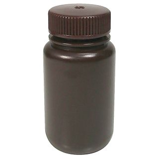 Bottle Round HDPE W/N 125mL Amber