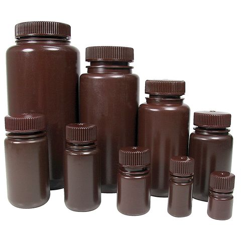 Bottle Round HDPE W/N 1,000mL Amber