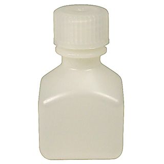Bottle Square HDPE N/N 30mL White