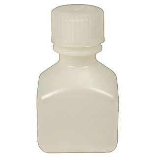 Bottle Square HDPE N/N 30mL White
