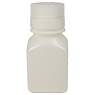 Bottle Square HDPE N/N 100mL White