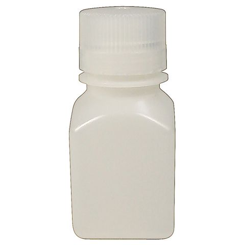 Bottle Square HDPE N/N 100mL White