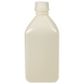 Bottle Square HDPE N/N 500mL White