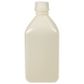 Bottle Square HDPE N/N 500mL White