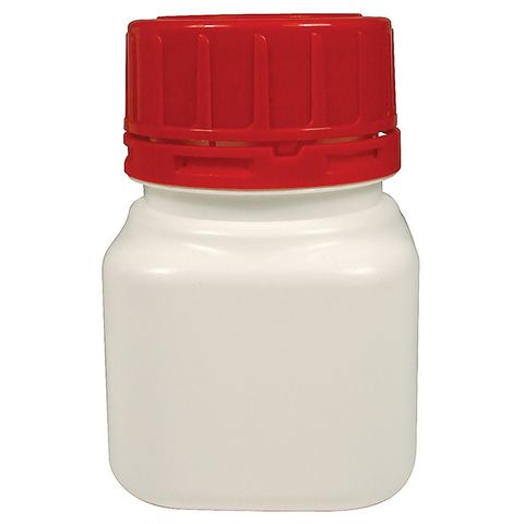 Bottle Square HDPE W/N 100mL T/E Cap