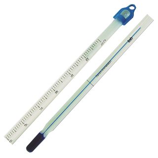 Thermometer B/S -10/110c x 1c 305mm - Blue Spirit - White Back - Partial Immersion (76mm)