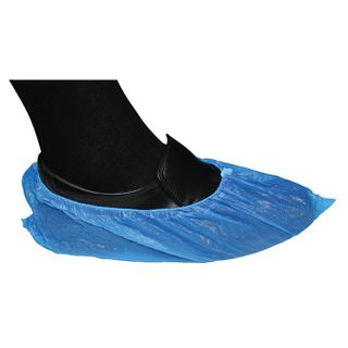 Shoe Cover Disposable CPE - Blue - 41 x 15cm - 3g - Waterproof