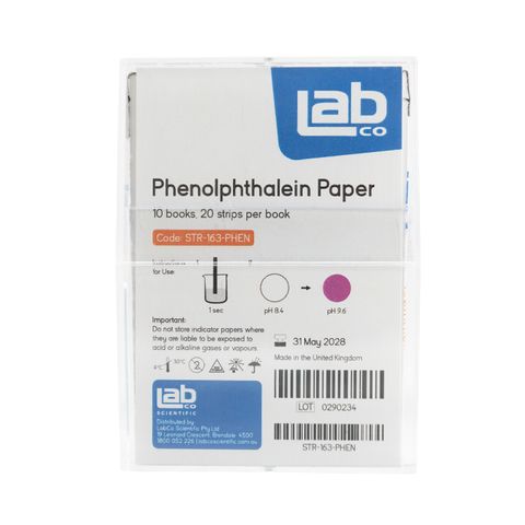 Indicator Strip pH Phenolphthalein LabCo