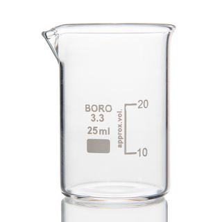Beaker Low Form Boro 25mL LabCo