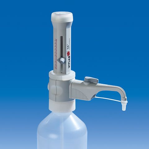 Dispenser Bottle Top VITLAB TA (platinum-iridium) Suitable for HF 1 - 10mL with Recirculation