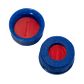 Cap Screw 9mm PTFE/Silicone/PTFE Lined - Blue - PP
