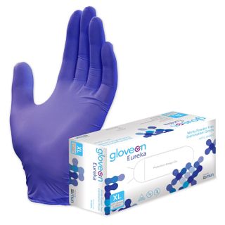 Glove Nitrile EUREKA Blue Large
