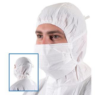 Mask BioClean Tie On - Sterile - Ultra low particulation - 3 Ply