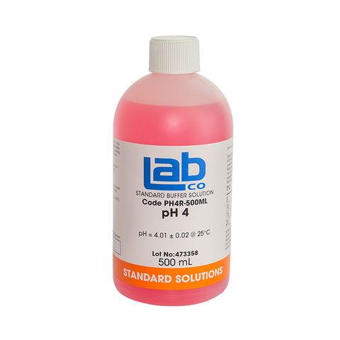 Buffer Solution pH4 Red
