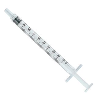 Syringe Disposable 1mL Luer Slip