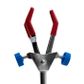 Clamp Three Prong Double Adjustable PVC Coated Prongs