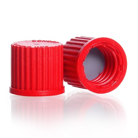 Cap Screw PBT GL14 Red DURAN - PTFE Coated Seal