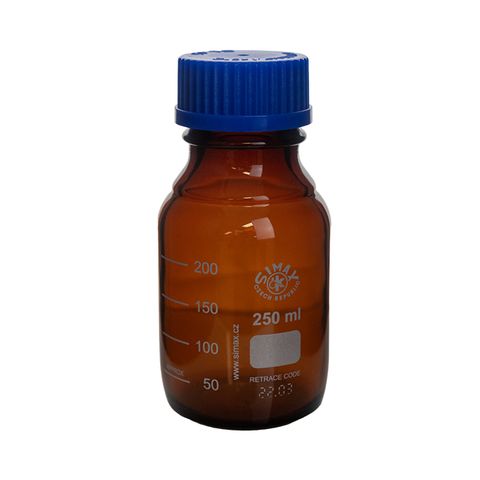 Bottle Reagent Boro Amber 250mL SIMAX - GL45 Neck