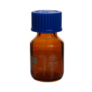 Bottle Reagent Boro Amber 50mL SIMAX - GL32 Neck