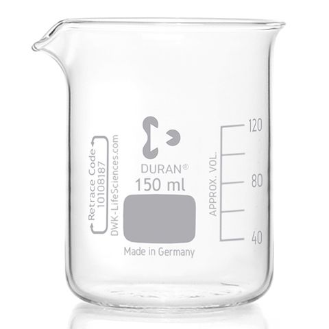 Beaker Low Form Boro 150mL DURAN