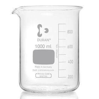 Beaker Low Form Boro 1,000mL DURAN