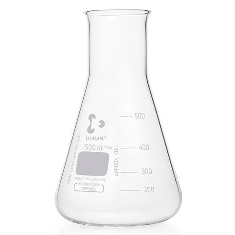 Flask Erlenmeyer Boro W/N 500mL DURAN