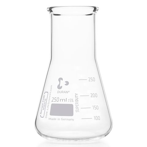 Flask Erlenmeyer Heavy Duty W/N 250mL DURAN