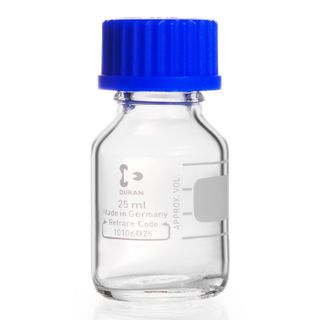 Bottle Reagent Boro Clear 25mL DURAN