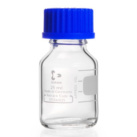 Bottle Reagent Boro Clear 25mL DURAN